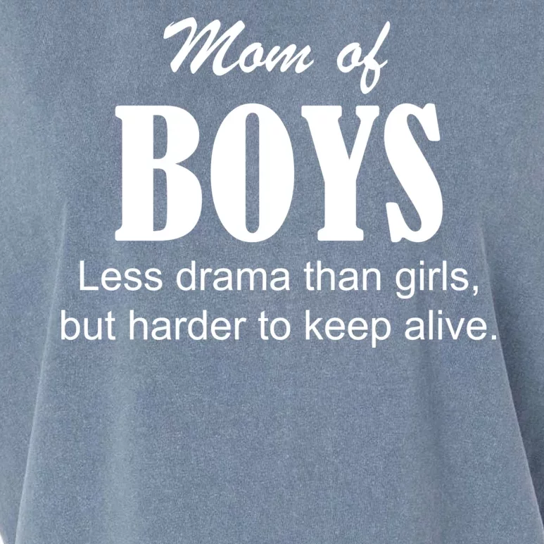 Mom Of Boys Garment-Dyed Women's Muscle Tee