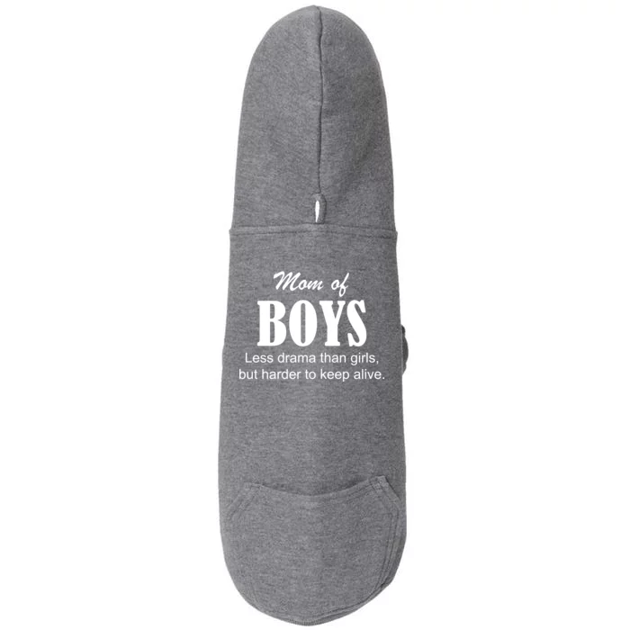 Mom Of Boys Doggie 3-End Fleece Hoodie