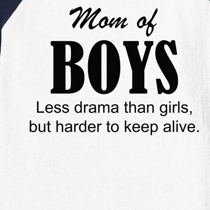 Mom Of Boys Baseball Sleeve Shirt