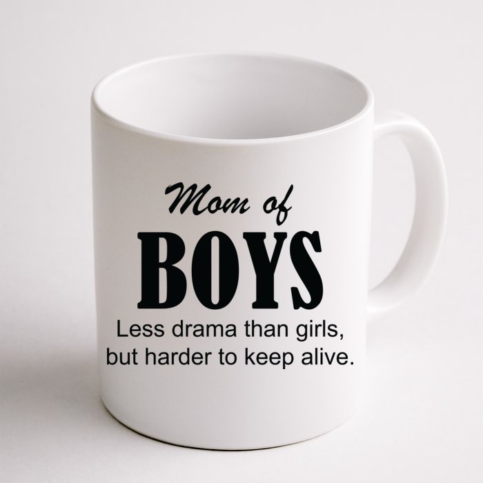 Mom Of Boys Front & Back Coffee Mug