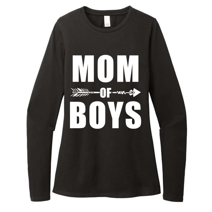 Mom of Boys Cute Mother's Day Womens CVC Long Sleeve Shirt