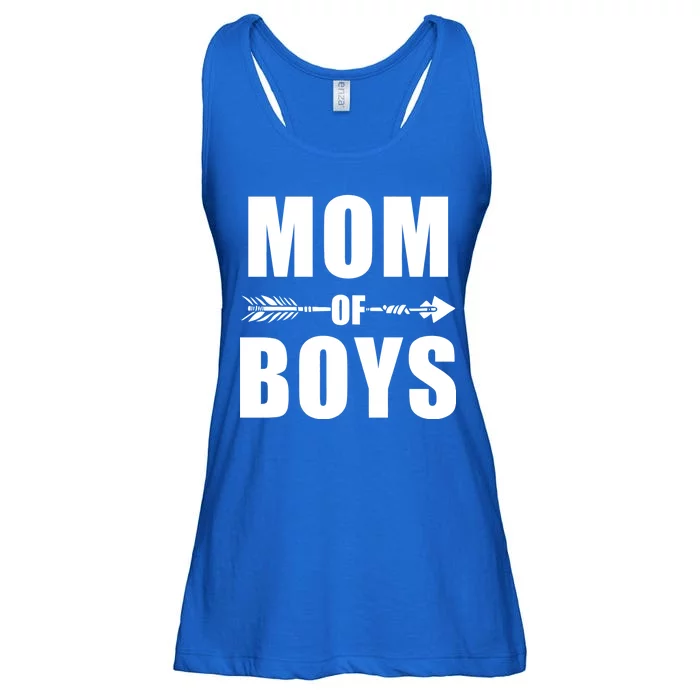 Mom of Boys Cute Mother's Day Ladies Essential Flowy Tank