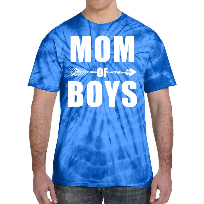 Mom of Boys Cute Mother's Day Tie-Dye T-Shirt