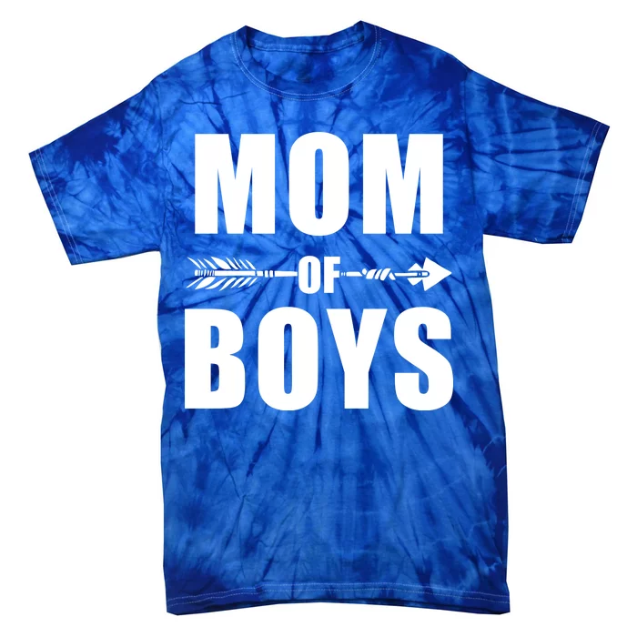 Mom of Boys Cute Mother's Day Tie-Dye T-Shirt