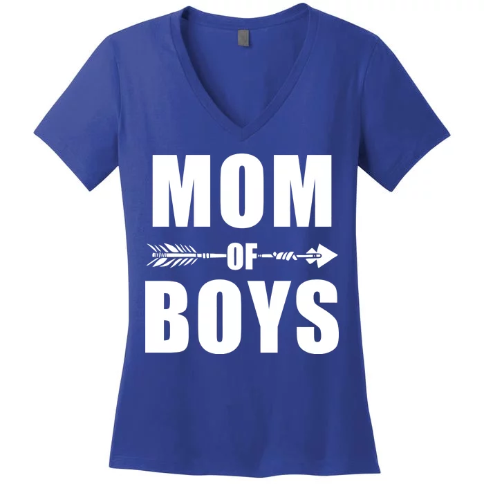 Mom of Boys Cute Mother's Day Women's V-Neck T-Shirt