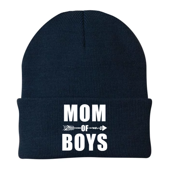 Mom of Boys Cute Mother's Day Knit Cap Winter Beanie