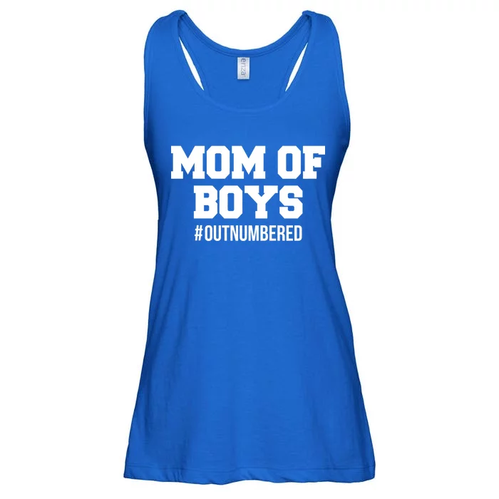 Mom of Boys Hashtag Out Numbered Ladies Essential Flowy Tank