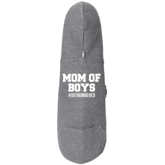 Mom of Boys Hashtag Out Numbered Doggie 3-End Fleece Hoodie