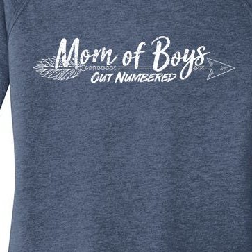 Mom Of Boys Outnumbered Women’s Perfect Tri Tunic Long Sleeve Shirt