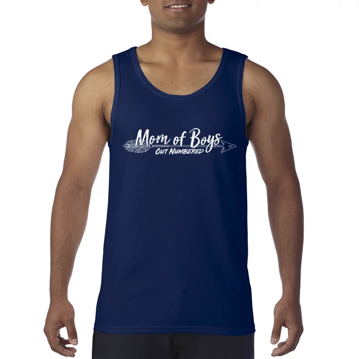 Mom Of Boys Outnumbered Tank Top