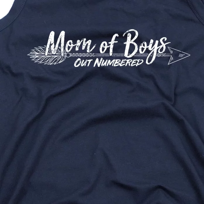 Mom Of Boys Outnumbered Tank Top