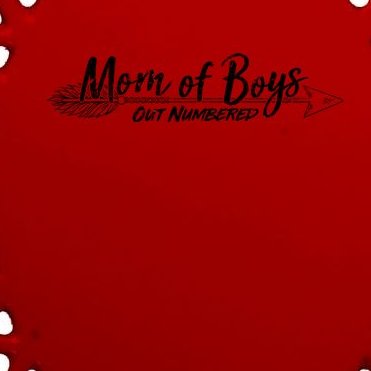 Mom Of Boys Outnumbered Oval Ornament