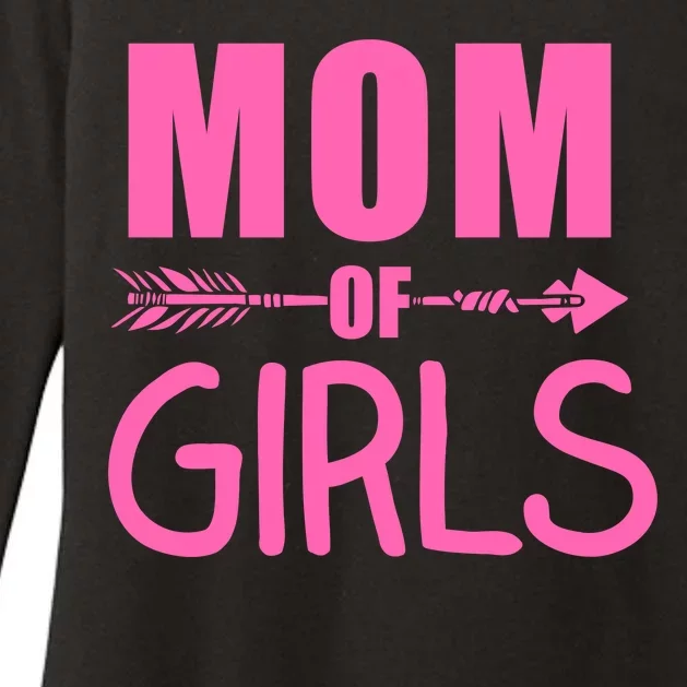 Mom of Girls Cute Mother's Day Womens CVC Long Sleeve Shirt