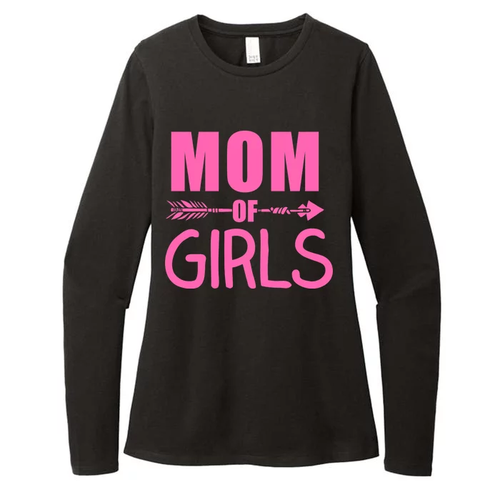 Mom of Girls Cute Mother's Day Womens CVC Long Sleeve Shirt