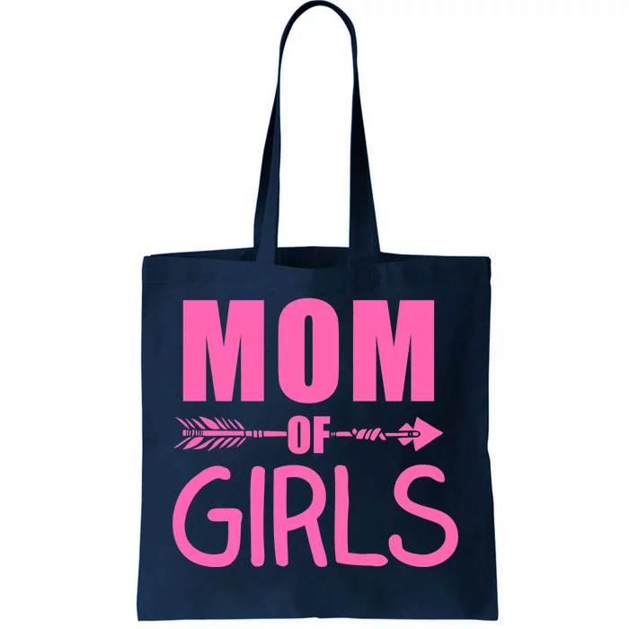 Mom of Girls Cute Mother's Day Tote Bag