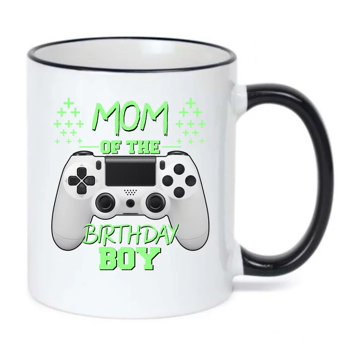 Mom Of The Birthday Boy Black Color Changing Mug