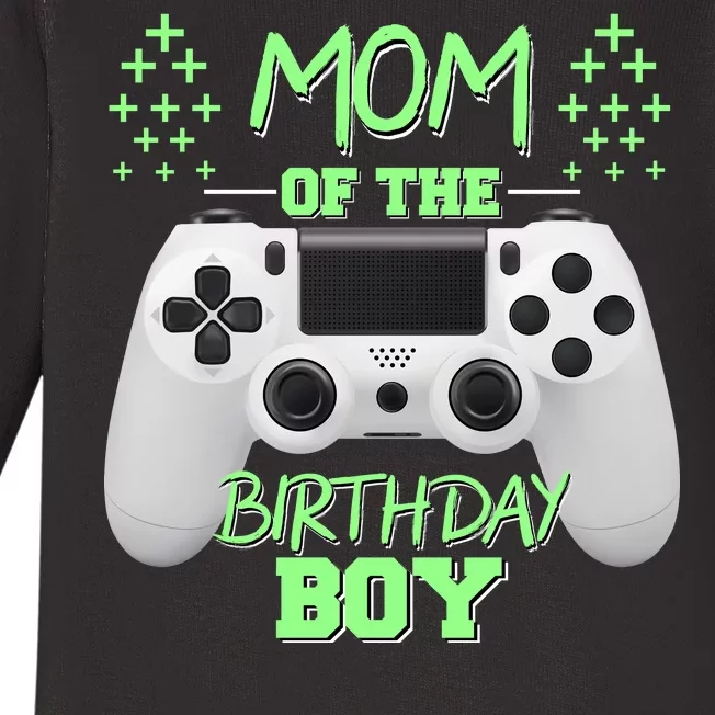 Mom Of The Birthday Boy Baby Long Sleeve Bodysuit