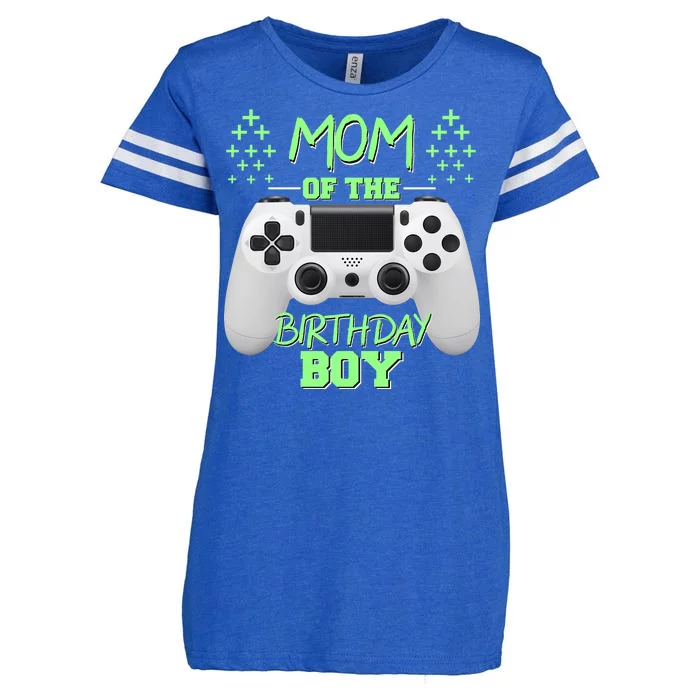 Mom Of The Birthday Boy Enza Ladies Jersey Football T-Shirt