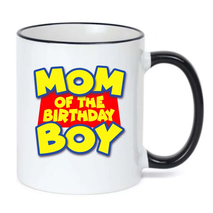 Mom of the Birthday Boy Spoof Toy Logo Black Color Changing Mug