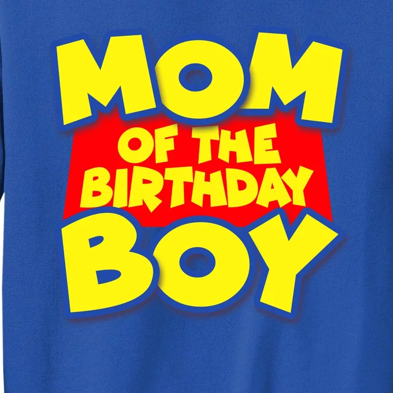 Mom of the Birthday Boy Spoof Toy Logo Sweatshirt