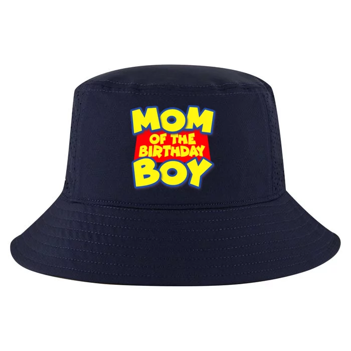 Mom of the Birthday Boy Spoof Toy Logo Cool Comfort Performance Bucket Hat