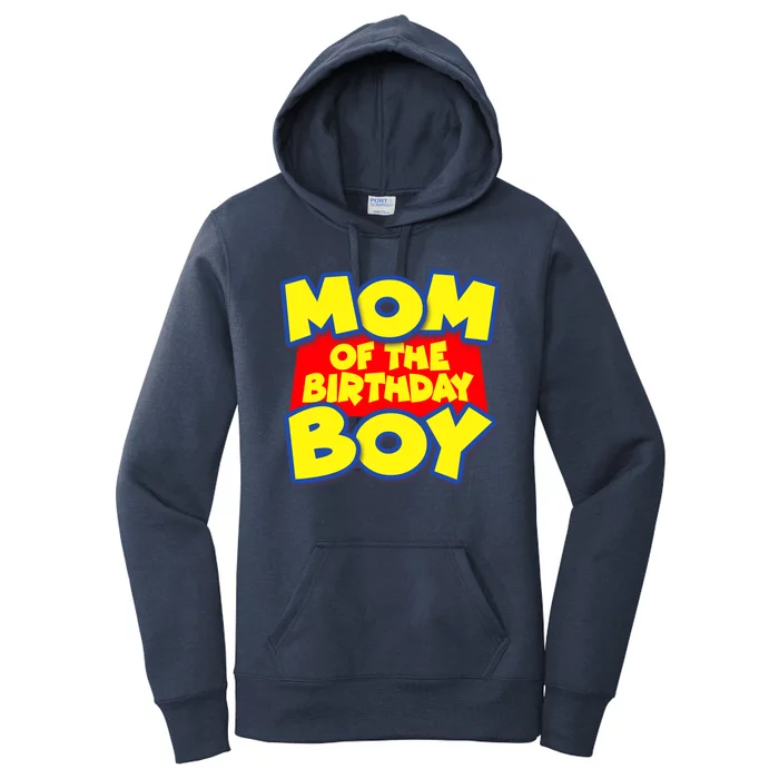 Mom of the Birthday Boy Spoof Toy Logo Women's Pullover Hoodie