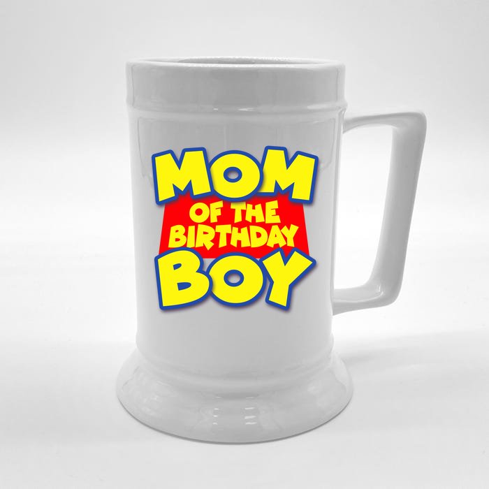 Mom of the Birthday Boy Spoof Toy Logo Front & Back Beer Stein