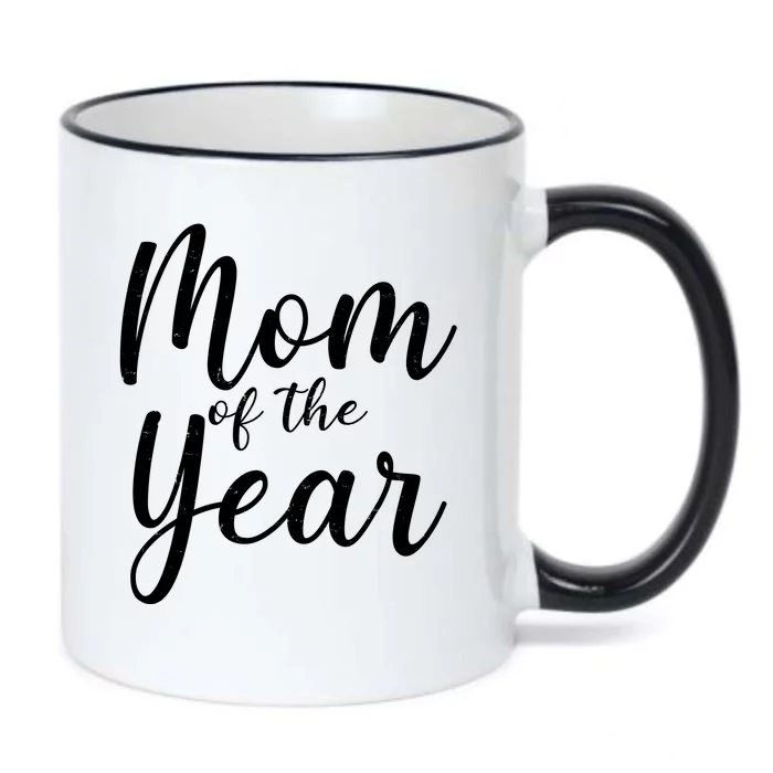 Mom of the Year Happy Mother's Day Black Color Changing Mug