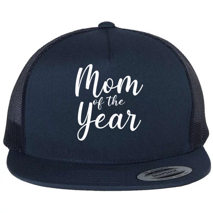 Mom of the Year Happy Mother's Day Flat Bill Trucker Hat