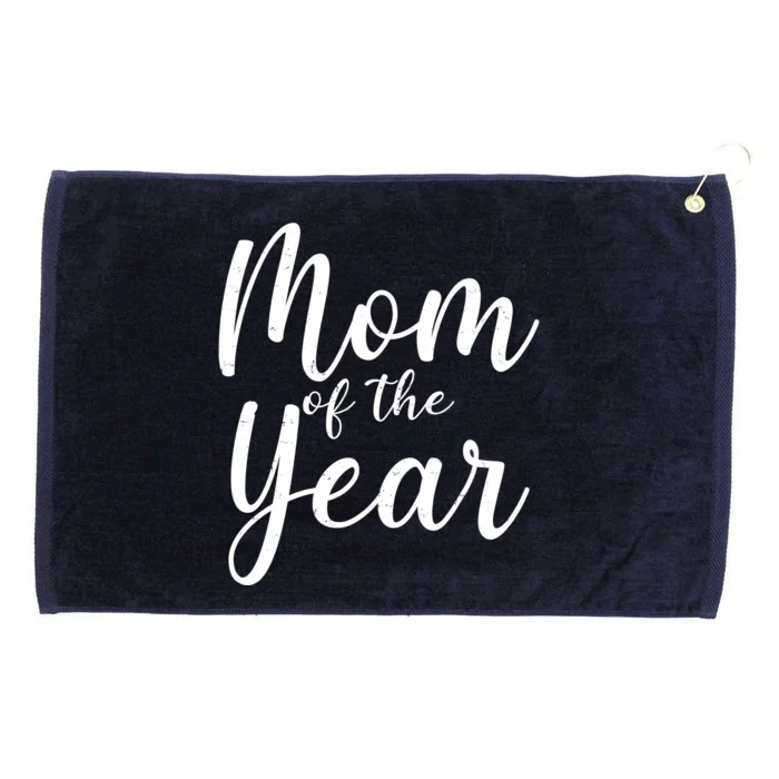 Mom of the Year Happy Mother's Day Grommeted Golf Towel