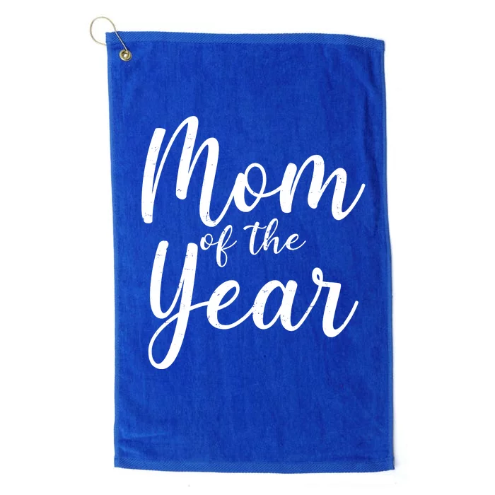 Mom of the Year Happy Mother's Day Platinum Collection Golf Towel