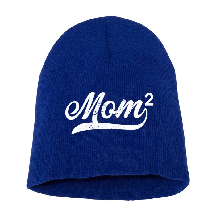 Mom Of Two Short Acrylic Beanie