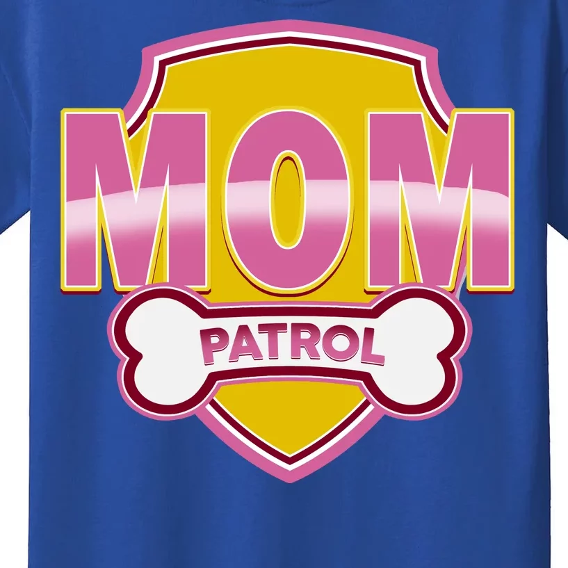 Mom Patrol Dog Mom Kids T-Shirt