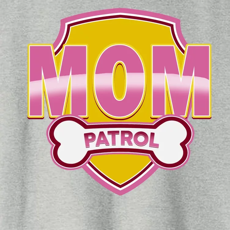 Mom Patrol Dog Mom Women's Crop Top Tee