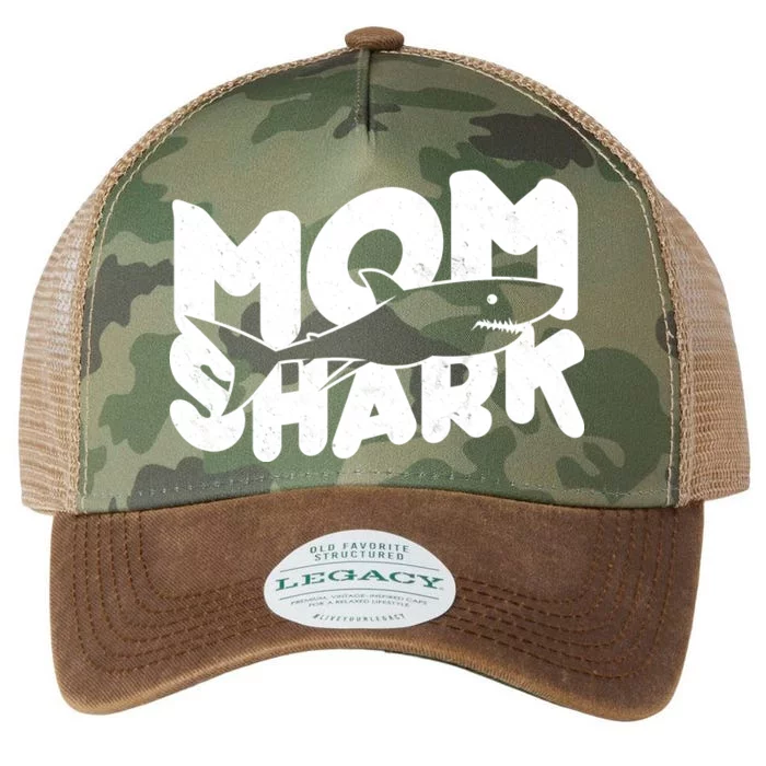 Mom Shark Funny Cute Legacy Tie Dye Trucker Hat