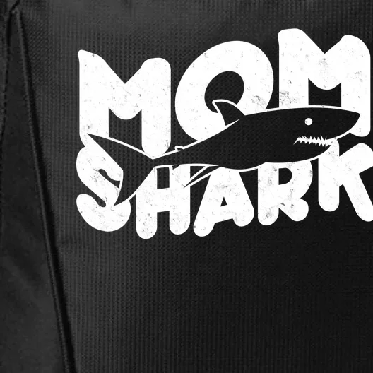 Mom Shark Funny Cute City Backpack