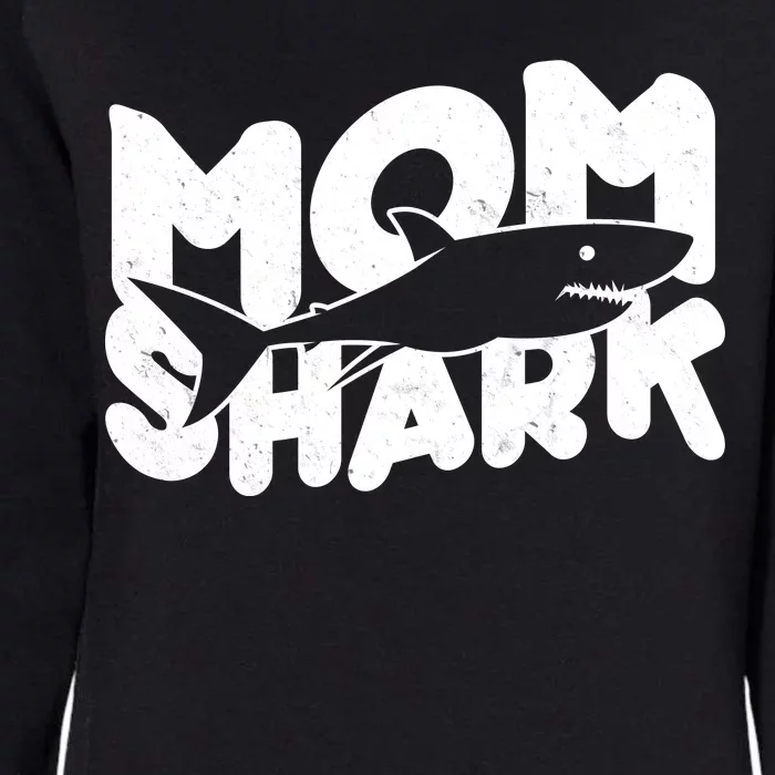 Mom Shark Funny Cute Womens California Wash Sweatshirt