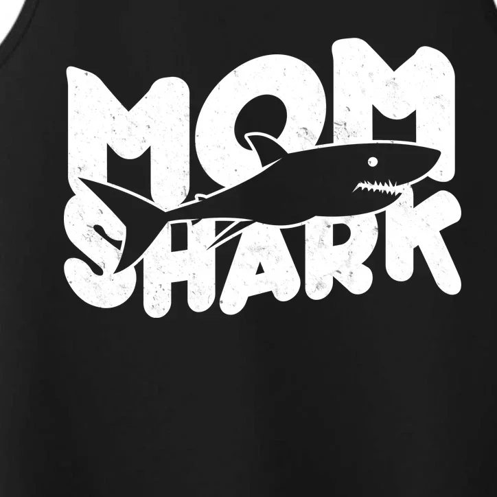 Mom Shark Funny Cute Performance Tank