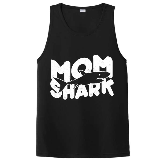 Mom Shark Funny Cute Performance Tank