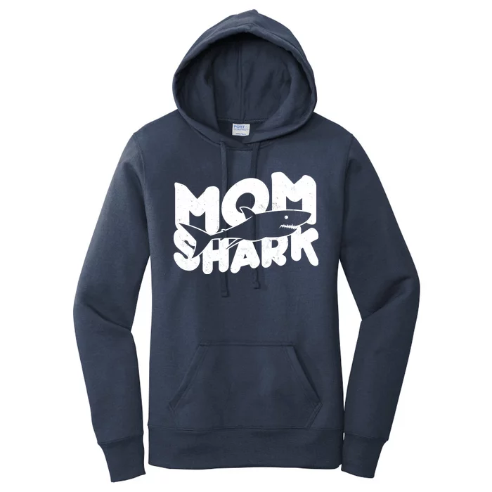 Mom Shark Funny Cute Women's Pullover Hoodie