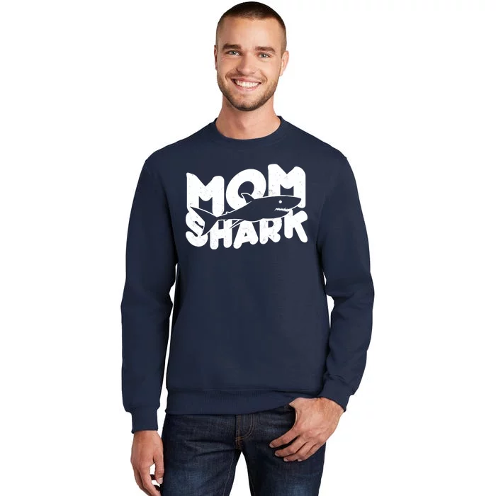 Mom Shark Funny Cute Tall Sweatshirt