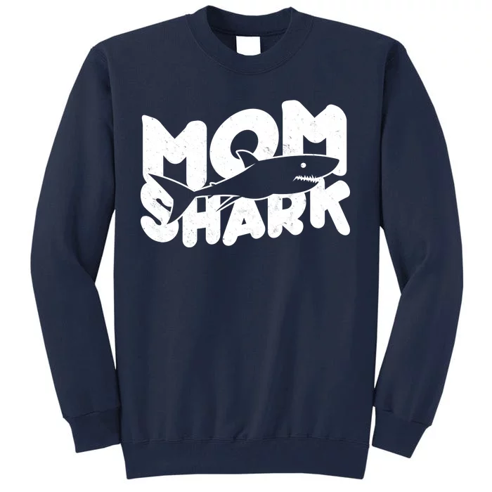 Mom Shark Funny Cute Tall Sweatshirt