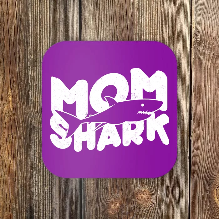 Mom Shark Funny Cute Coaster