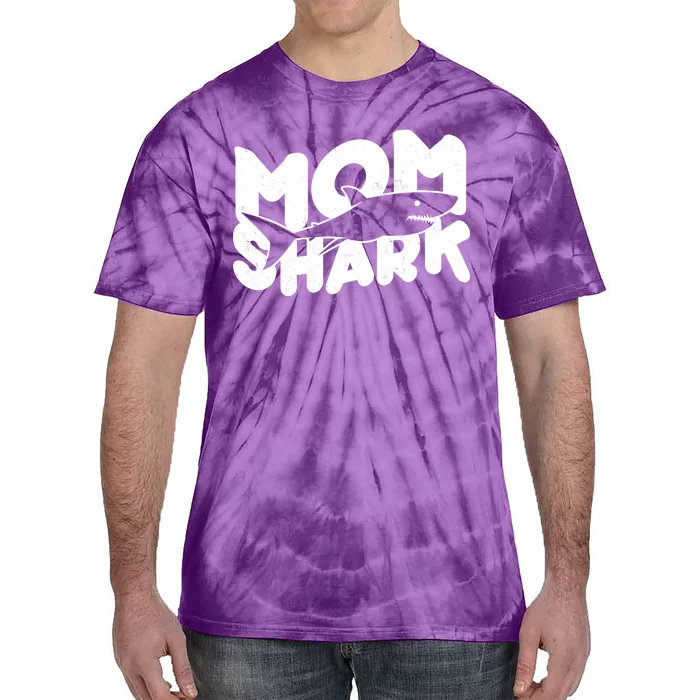 Mom Shark Funny Cute Tie-Dye T-Shirt