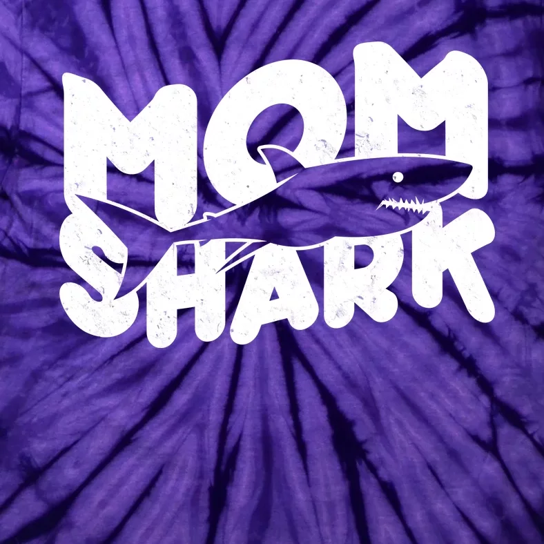 Mom Shark Funny Cute Tie-Dye T-Shirt