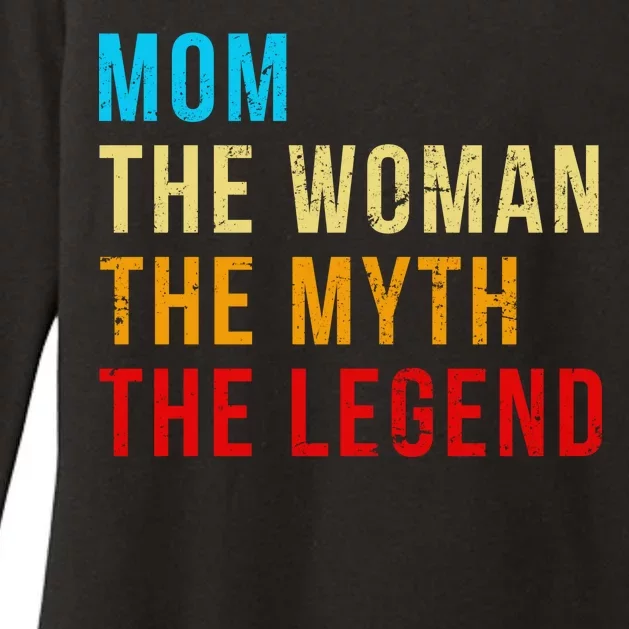 Mom The Woman The Myth The Legend Womens CVC Long Sleeve Shirt