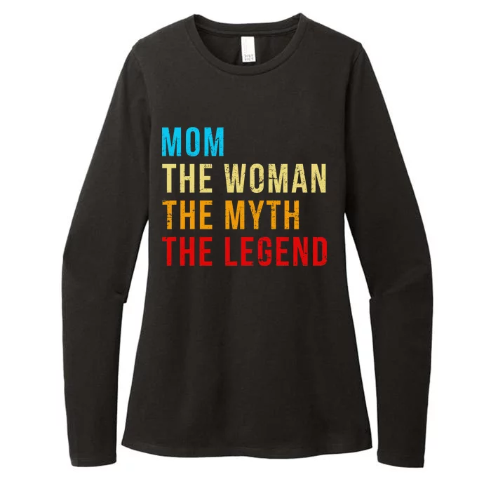 Mom The Woman The Myth The Legend Womens CVC Long Sleeve Shirt