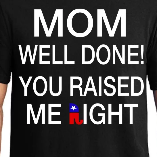 Mom Well Done! You Raised Me Right Pajama Set