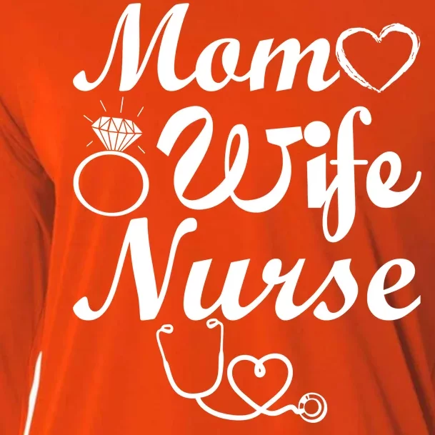 Mom Wife Nurse Cooling Performance Long Sleeve Crew