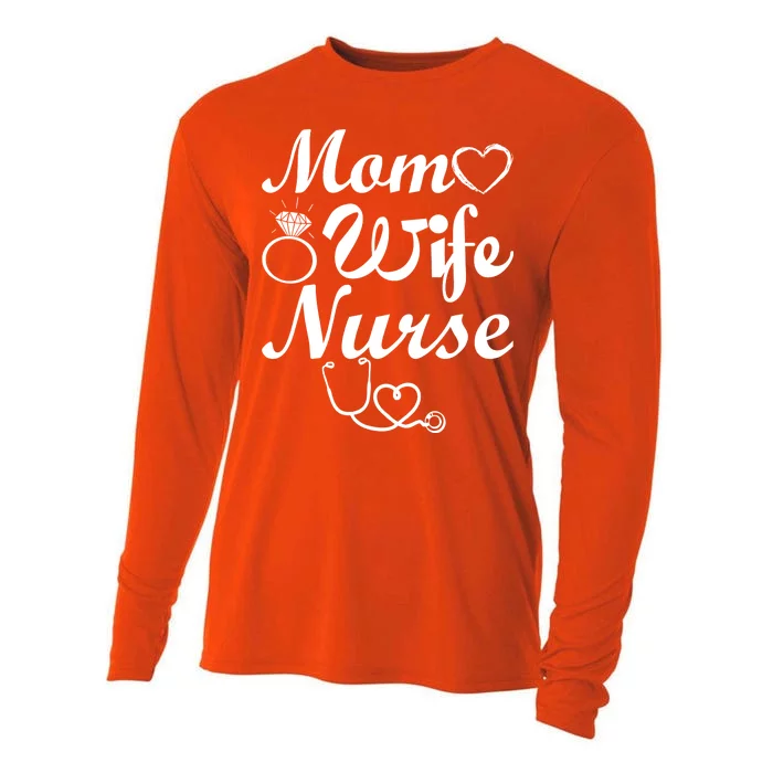 Mom Wife Nurse Cooling Performance Long Sleeve Crew